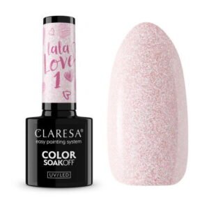 Claresa gél lak LA LA LOVE 1 5 ml – svetloružový pudrový odtieň