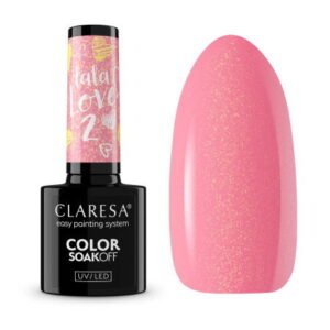 Claresa gél lak LA LA LOVE 2 5 ml – ružovo-broskyňový odtieň