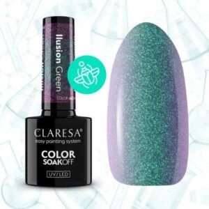 Gél lak CLARESA Alchemy Ilusion Green 5ml