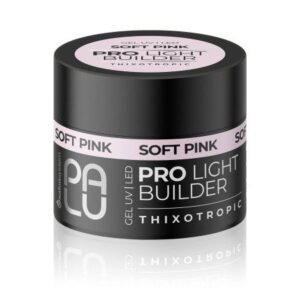 PALU Pro Light Builder Gel Soft Pink – stavebný UV/LED gél, jemná ružová, 45 g