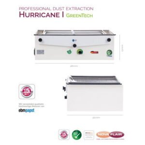Vstavaná odsávačka prachu Hurricane GreenTech 320 m3/h