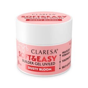 Claresa Soft&Easy Dusty Bloom 12 g – stavebný gél na nechty ružový, samonivelačný