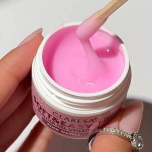Claresa Soft&Easy Pink Waffle 45 g – stavebný gél na nechty ružový, samonivelačný