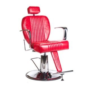 Holičské kreslo OLAF BH-3273 červené – barber kreslo s hydraulikou