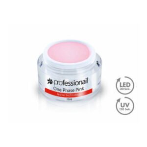 LED-UV GÉL JEDNOFÁZOVÝ ČÍRO-RUŽOVÝ 15ML PROFESSIONAIL