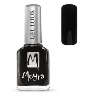 Moyra Gel Look lak na nechty 943 Nina 12 ml – čierny gel effect