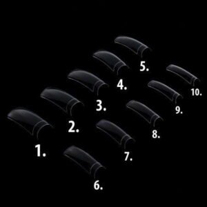 Priesvitné tipy  č.6  50 ks - krátka  zarážka